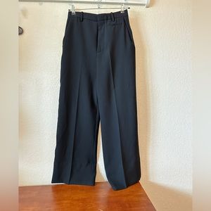 NWT ZARA wide leg black pants XS